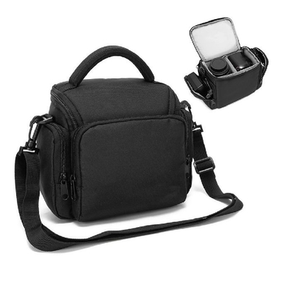 حقيبة كاميرا محمولة باللون الأسود ومتينة ومقاومة للماء وحقيبة كتف للكاميرا
