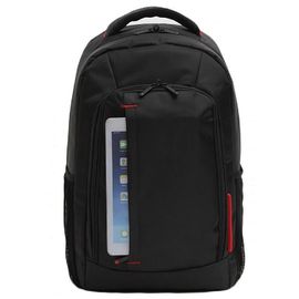 600D البوليستر 15.6 بوصة مكتب حقائب الكمبيوتر المحمول ، رجال الأعمال حقيبة الظهر في الأسود