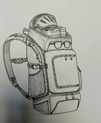 حقيبة رياضية خارجية بألوان مخصصة مع قماش مسامي و 5 جيوب واسعة للمشي لمسافات طويلة والتخييم