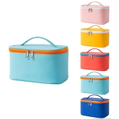 حقيبة مستحضرات التجميل النسائية المحمولة متعددة الألوان دعم OEM ODM