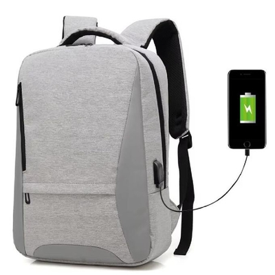 حقيبة خلفية جامعة مع USB للسفر